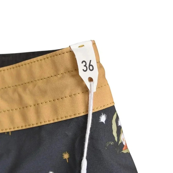 NWT Vissla Slow Rider 18.5" Boardshorts Grey Swim Trunks Bathing Suit Size 36 - Picture 8 of 13